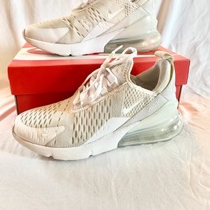 Nike Air 270 4Y WHITE/WHITE METALLIC SILVER